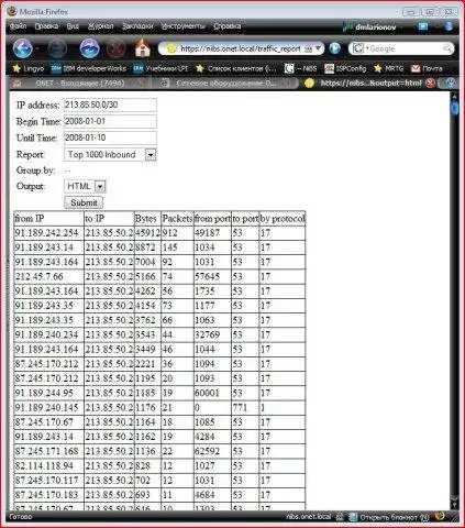 Download web tool or web app Netflow export tool for PostgreSQL