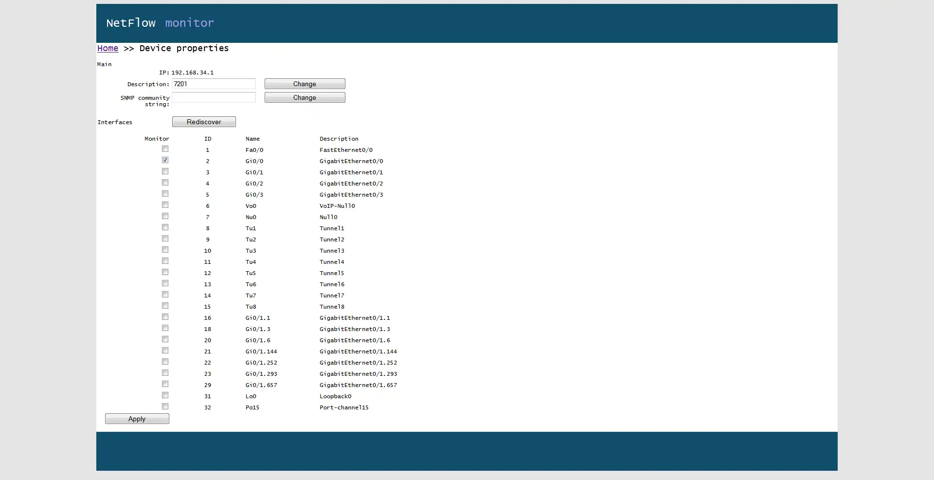 ดาวน์โหลดเครื่องมือเว็บหรือเว็บแอป Netflow