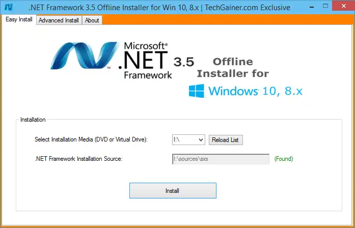 Télécharger l'outil Web ou l'application Web .Net Framework 3.5 Offline Installer