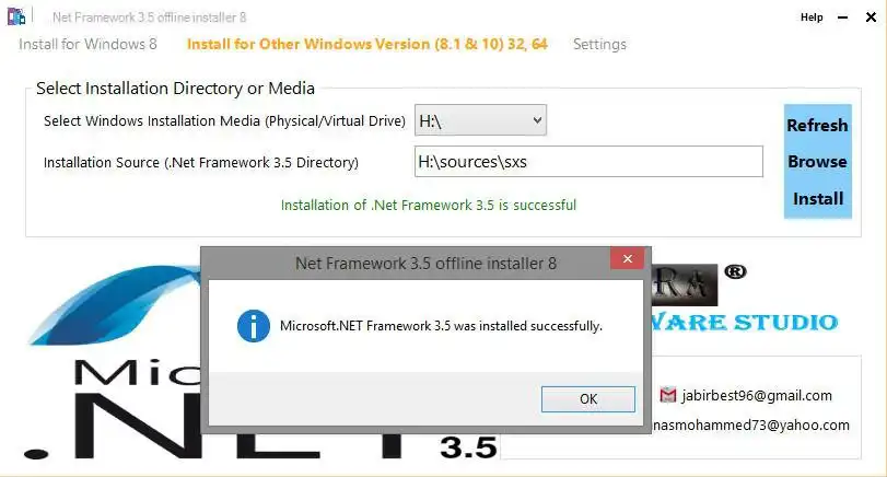 ดาวน์โหลดเครื่องมือเว็บหรือเว็บแอป .Net Framework 3.5 ตัวติดตั้งออฟไลน์