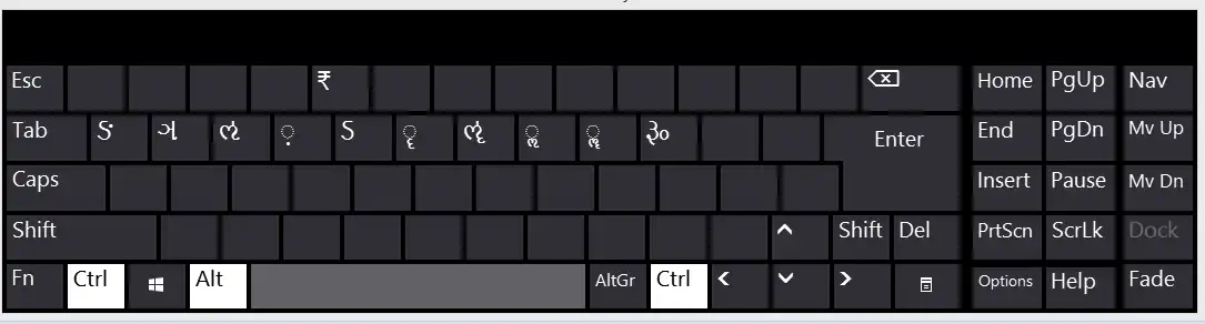 Download web tool or web app netGujarati Keyboard Layout