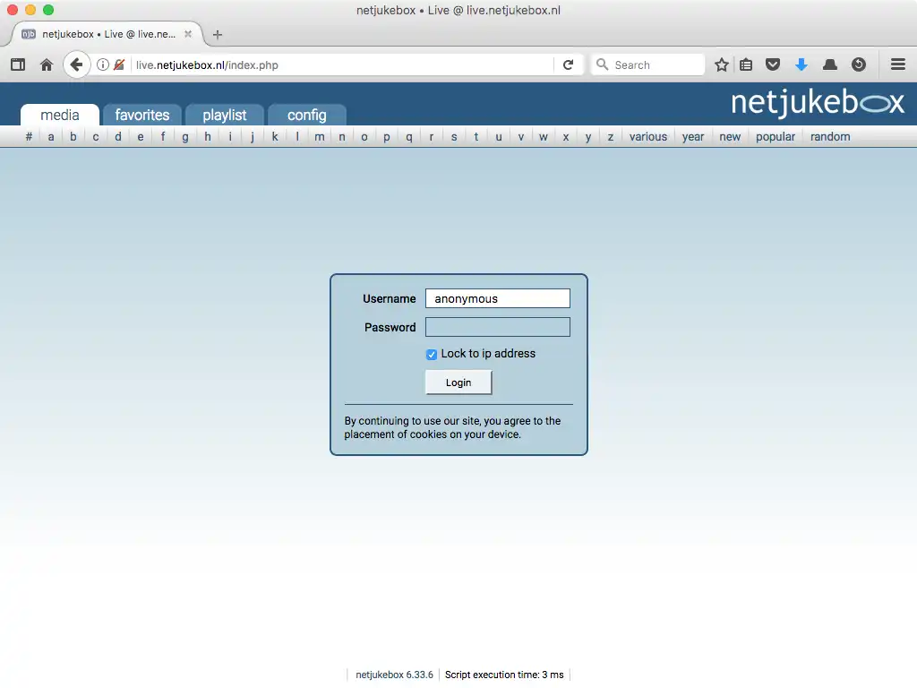 Download web tool or web app netjukebox - the flexible media share