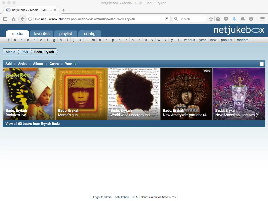 ดาวน์โหลดเครื่องมือเว็บหรือเว็บแอป netjukebox - การแชร์สื่อที่ยืดหยุ่น