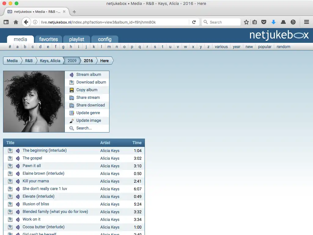 Download de webtool of webapp netjukebox - het flexibele mediashare