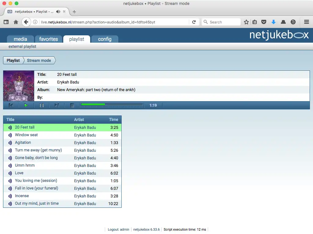 Download web tool or web app netjukebox - the flexible media share
