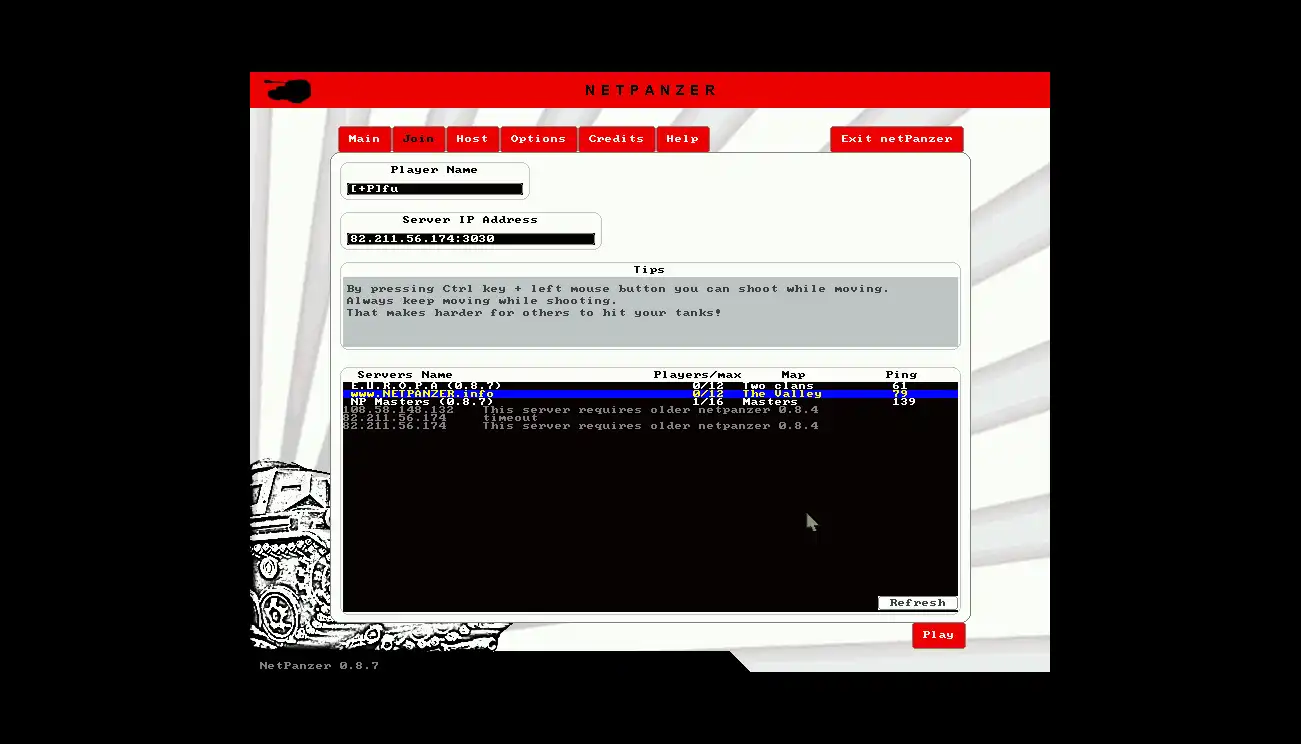 ดาวน์โหลดเครื่องมือเว็บหรือเว็บแอป NETPANZER เพื่อทำงานใน Windows ออนไลน์ผ่าน Linux ออนไลน์