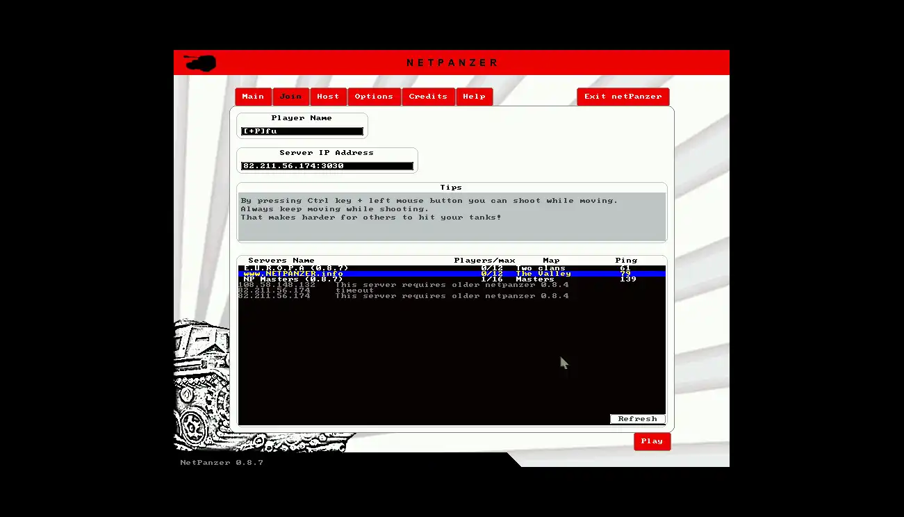 Download web tool or web app NETPANZER to run in Windows online over Linux online