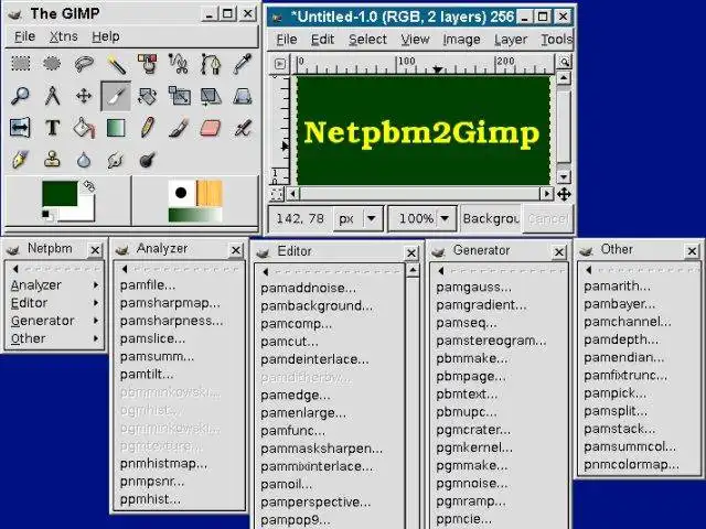 웹 도구 또는 웹 앱 Netpbm2Gimp 다운로드