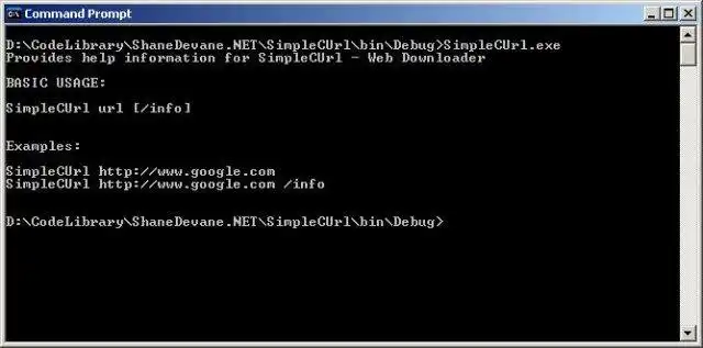 Download web tool or web app .NET Simple CUrl