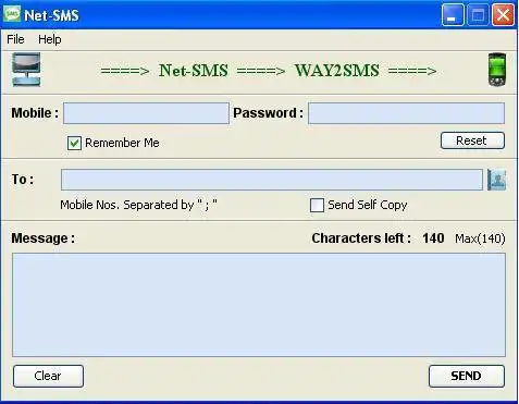Baixar ferramenta da web ou aplicativo da web Net-SMS