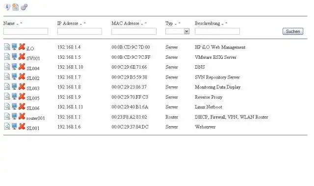 Download web tool or web app Network Inventory