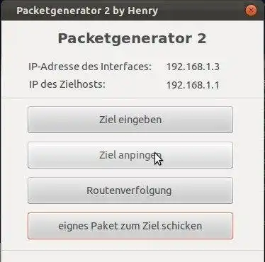 Download web tool or web app network packet generator