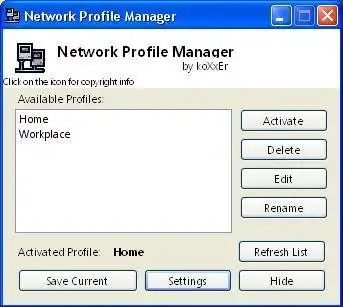 Faça o download da ferramenta da web ou do aplicativo da web Network Profile Manager