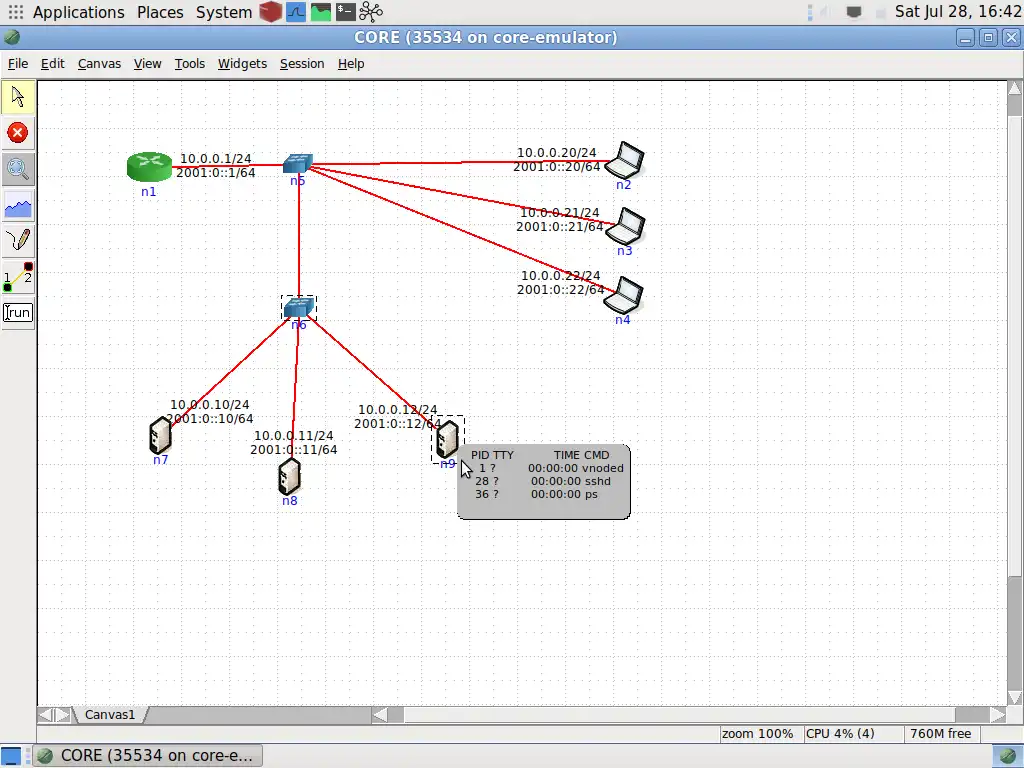 Download web tool or web app Network Simulator (fork CORE - Live USB)
