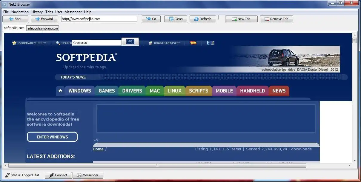 Web aracını veya web uygulamasını indirin NetZ Tarayıcı