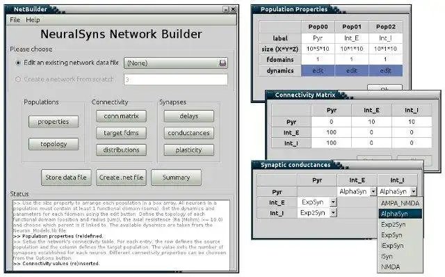 Download web tool or web app NeuralSyns to run in Linux online