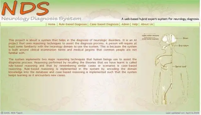 Download web tool or web app Neurology Diagnosis System