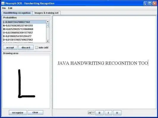 Download web tool or web app Neuroph OCR - Handwriting Recognition