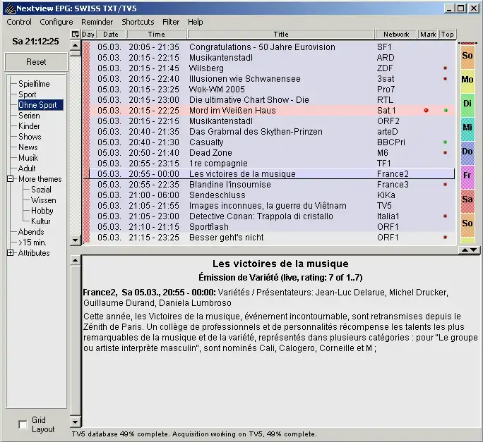 Download webtool of webapp Nextview EPG Decoder