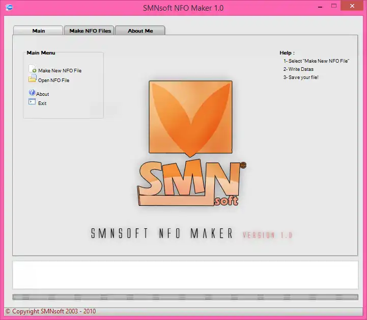 Mag-download ng web tool o web app na NFO Maker