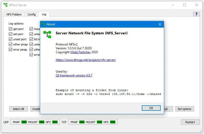 ดาวน์โหลดเครื่องมือเว็บหรือเว็บแอป NFS Server