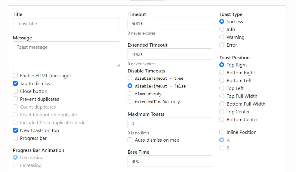 Download web tool or web app ngx-toastr