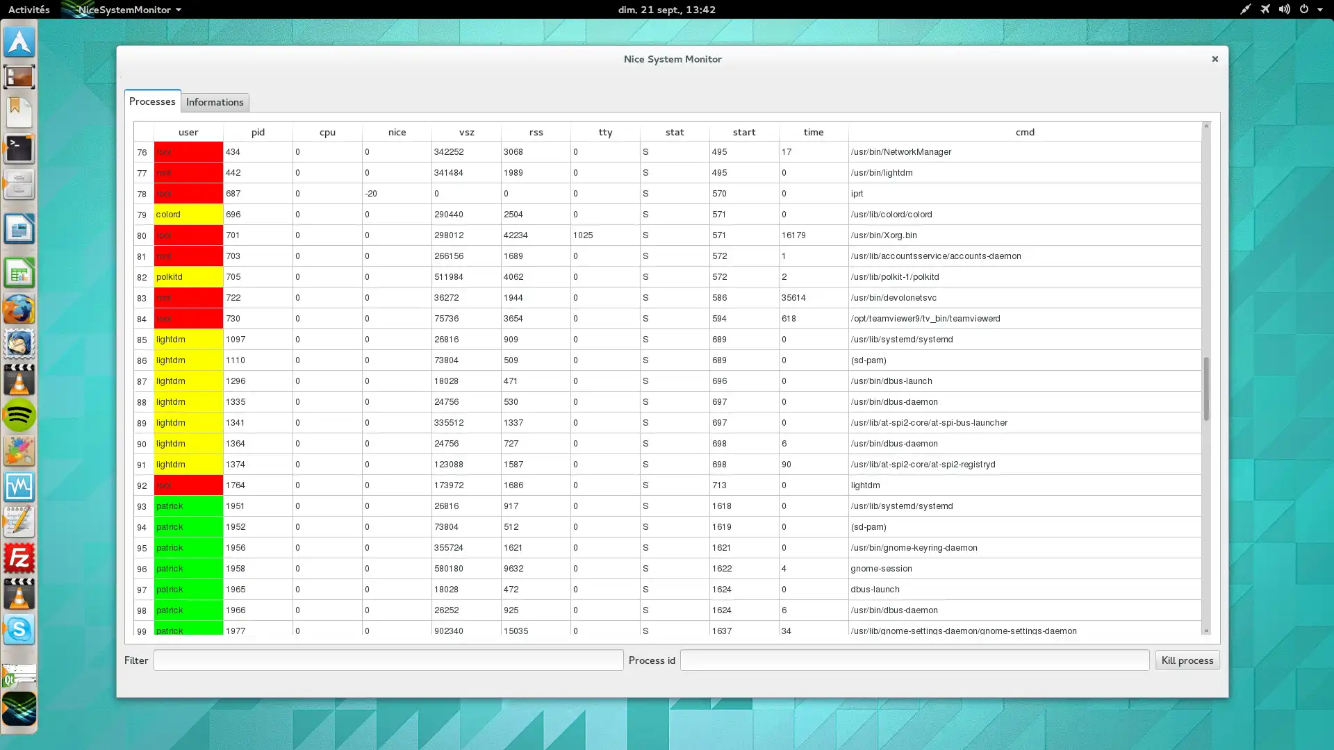 Download web tool or web app Nice System Monitor