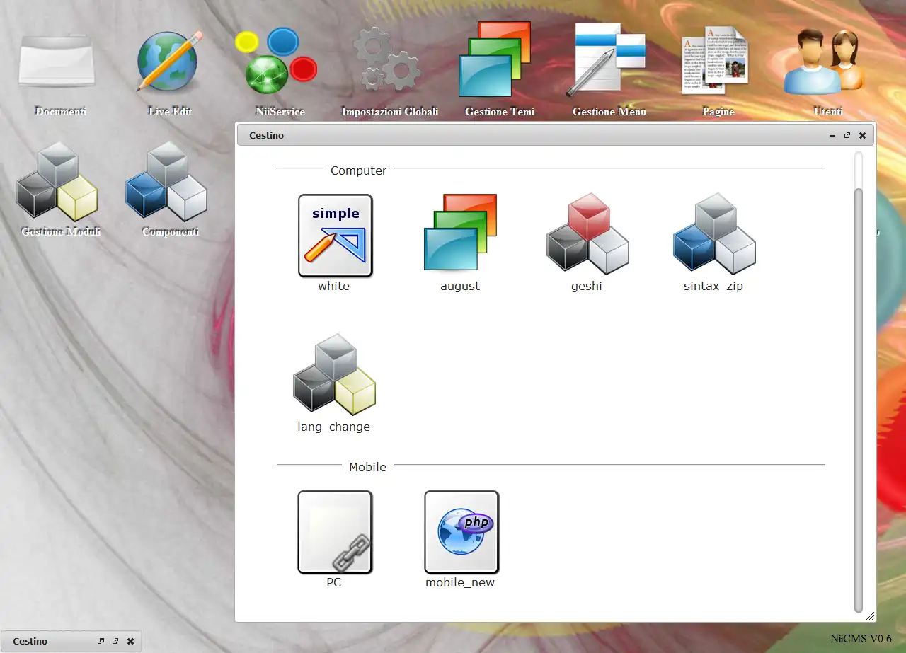 Download web tool or web app NiiCMS