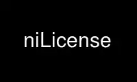 قم بتشغيل niLicense في موفر الاستضافة المجاني OnWorks عبر Ubuntu Online أو Fedora Online أو محاكي Windows عبر الإنترنت أو محاكي MAC OS عبر الإنترنت