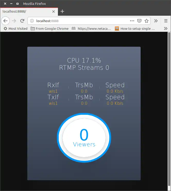 Download web tool or web app Nimble Streamer Monitor