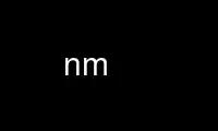 Run nm in OnWorks free hosting provider over Ubuntu Online, Fedora Online, Windows online emulator or MAC OS online emulator