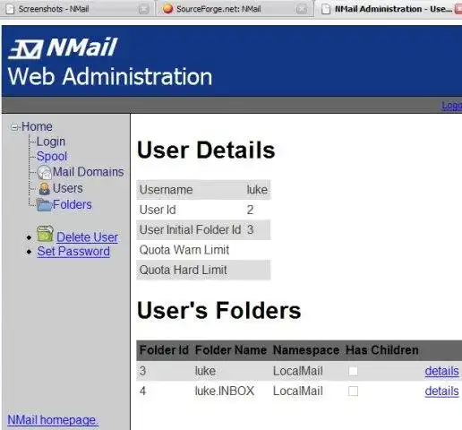 Download web tool or web app NMail