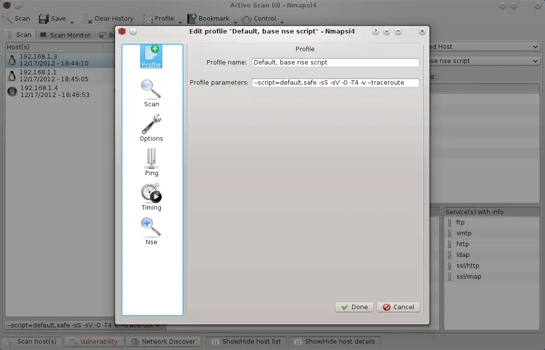 Pobierz narzędzie internetowe lub aplikację internetową nmap oparty na Qt graficzny interfejs użytkownika