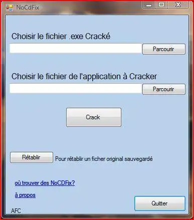 Download web tool or web app NoCdFix