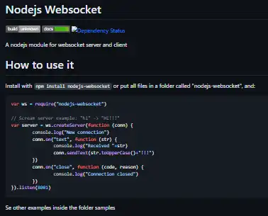 ওয়েব টুল বা ওয়েব অ্যাপ Nodejs Websocket ডাউনলোড করুন