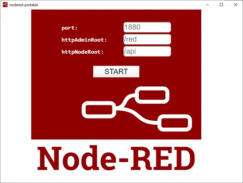 Télécharger l'outil Web ou l'application Web nodered-portable
