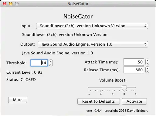הורד את כלי האינטרנט או אפליקציית האינטרנט NoiseGator (Noise Gate)