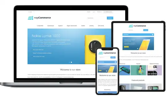 Scarica lo strumento web o l'app web nopCommerce