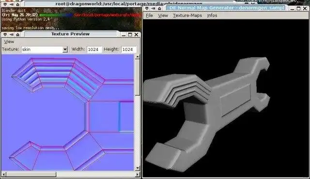 Download web tool or web app Normal/Displacement Map Generator