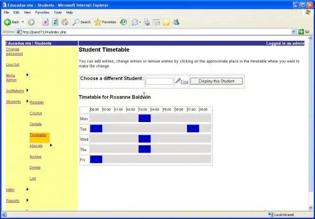 Download web tool or web app Note Taker Allocation