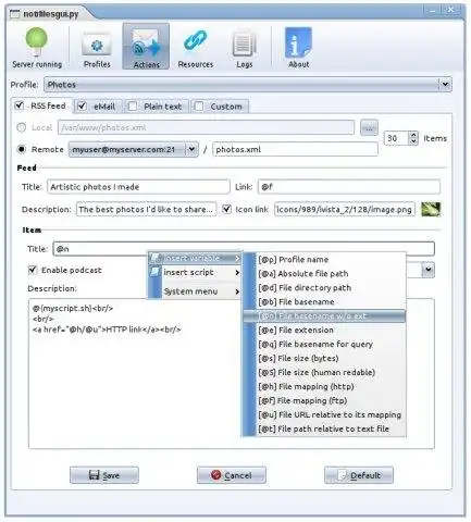Download web tool or web app notifiles