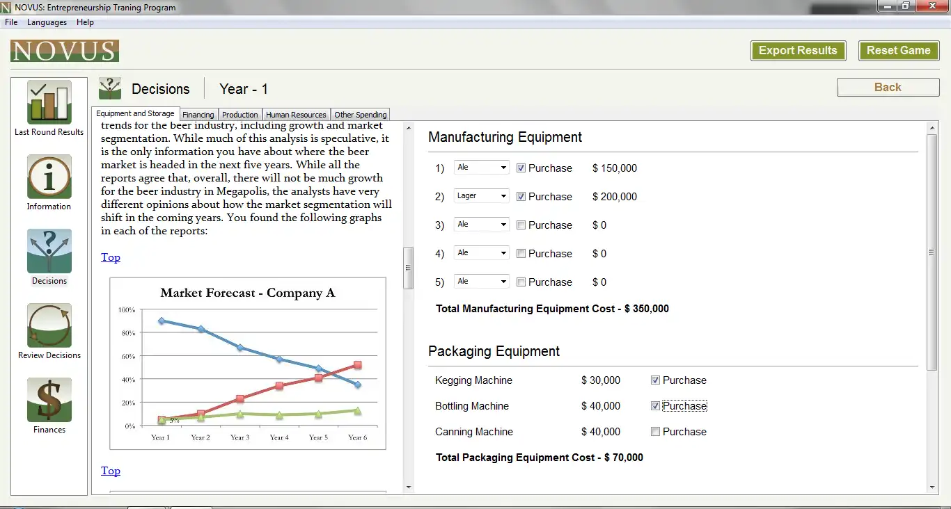 Download web tool or web app Novus