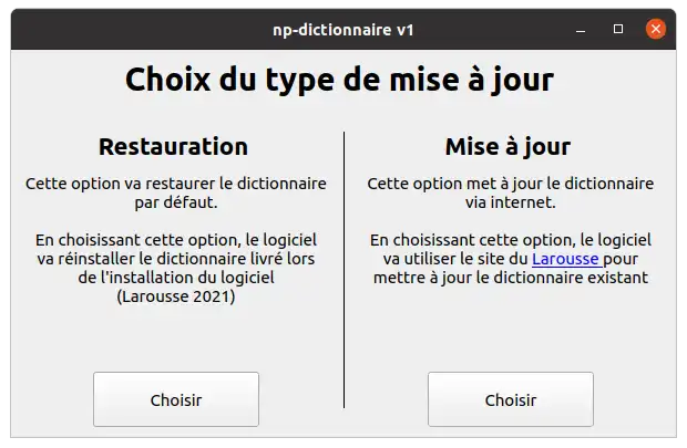 Download web tool or web app np-dictionnaire