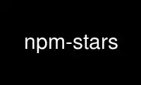 Run npm-stars in OnWorks free hosting provider over Ubuntu Online, Fedora Online, Windows online emulator or MAC OS online emulator