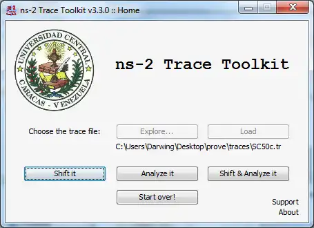 Laden Sie das Web-Tool oder die Web-App NS-2 Trace Toolkit herunter, um es unter Windows online über Linux online auszuführen