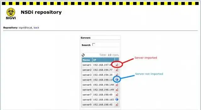 Download web tool or web app NSDi - Network Services Discoverer