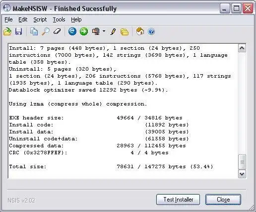 Загрузите веб-инструмент или веб-приложение NSIS: Nullsoft Scriptable Install System