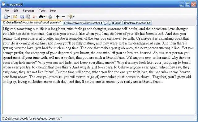 Download web tool or web app n-squared text editor to run in Linux online