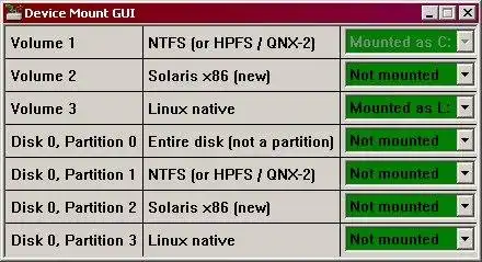 Download web tool or web app NTFS Mount (Solaris), UFS Reader (WinXP)