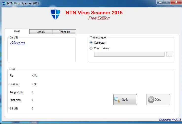Download web tool or web app NTN Virus Scanner